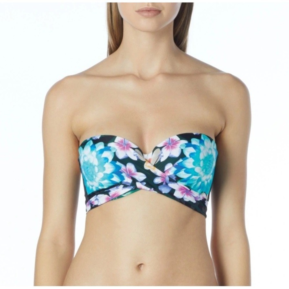 NWT Coco Reef 32/34C Tropical Escape Bandeau Bikini Swim Top 118097